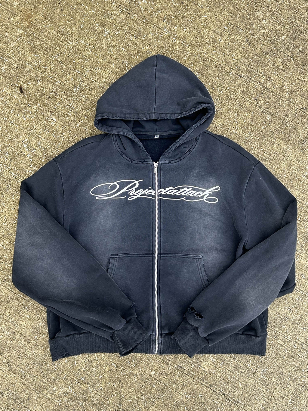 Project Attack Distressed Zip-Up [PRE-ORDER]