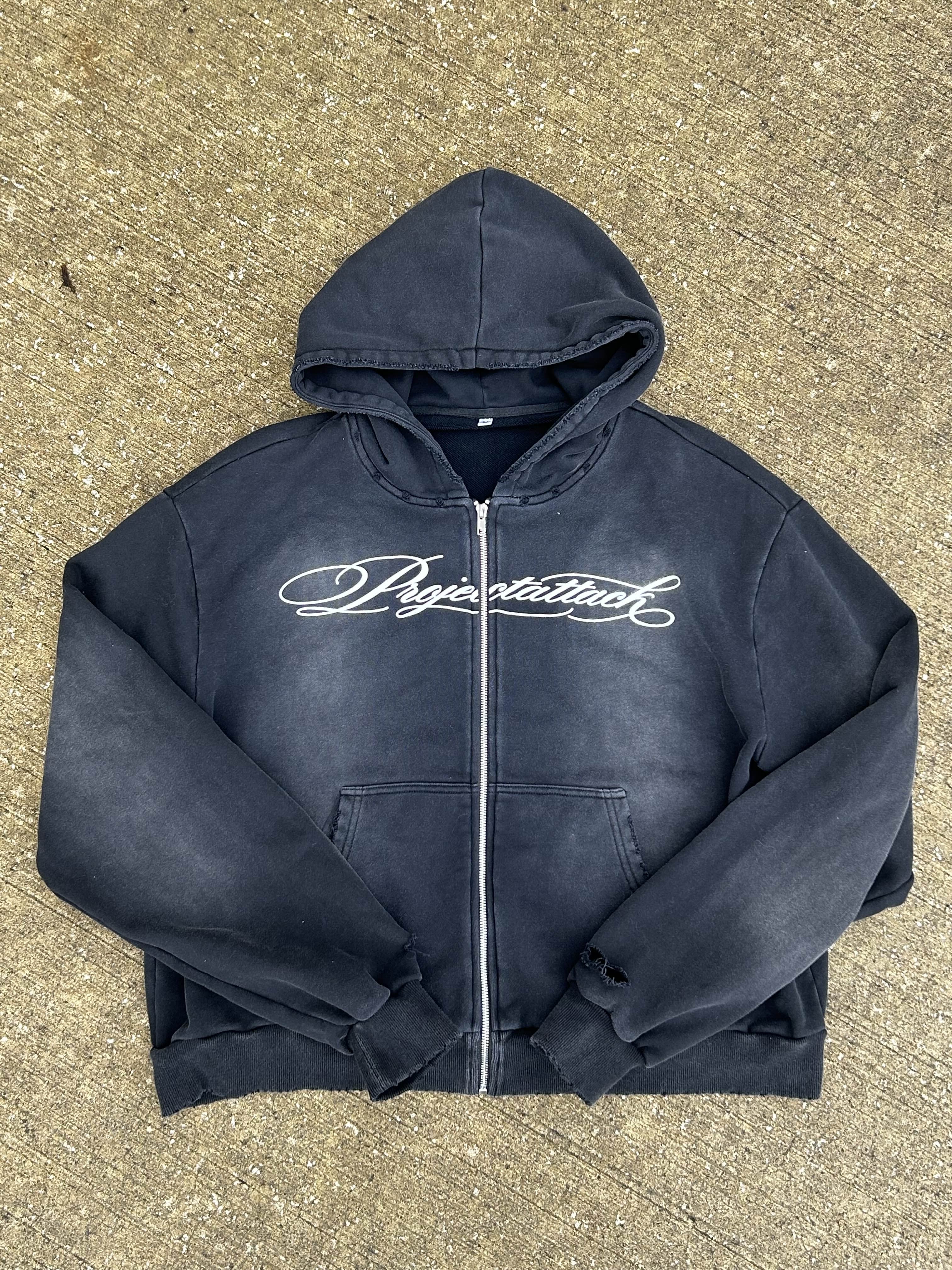 Project Attack Distressed Zip-Up [PRE-ORDER]