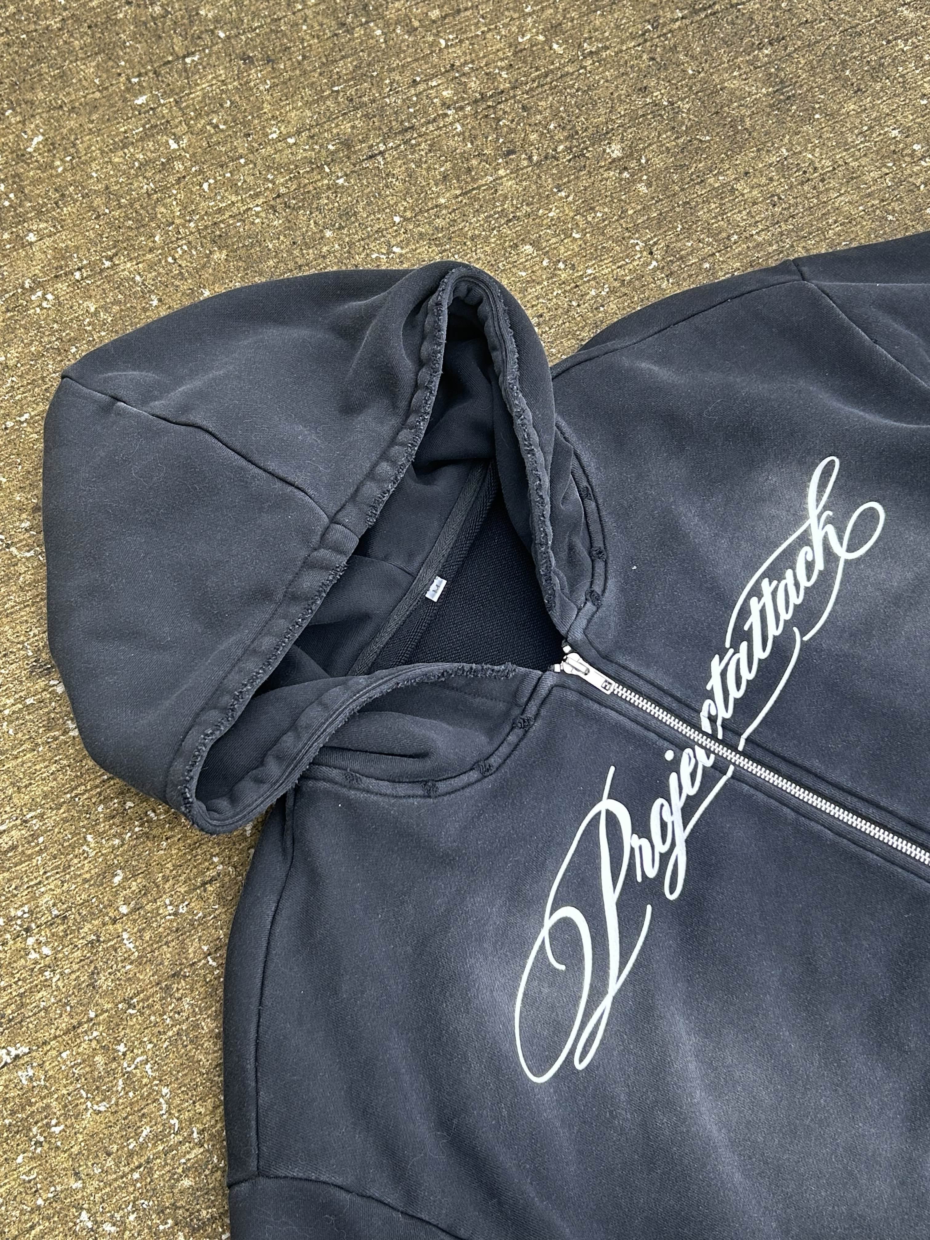Project Attack Distressed Zip-Up [PRE-ORDER]