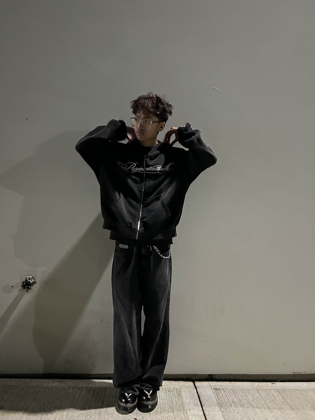 Project Attack Distressed Zip-Up [PRE-ORDER]