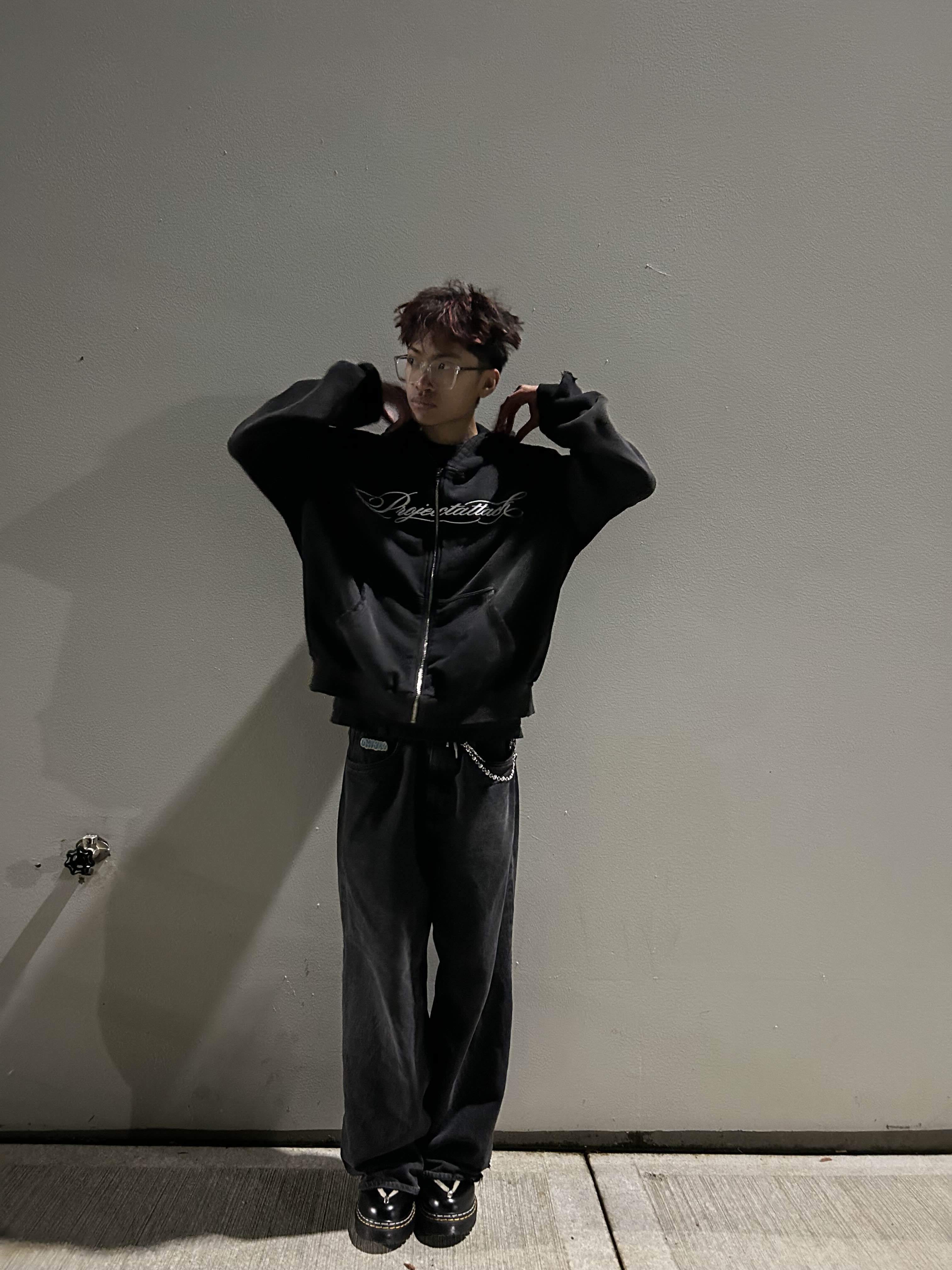 Project Attack Distressed Zip-Up [PRE-ORDER]